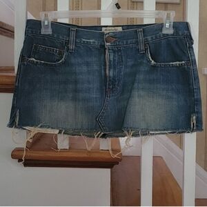 ABERCROMBIE & FITCH Vintage Denim Blue Mini Jean Skirt Size 6